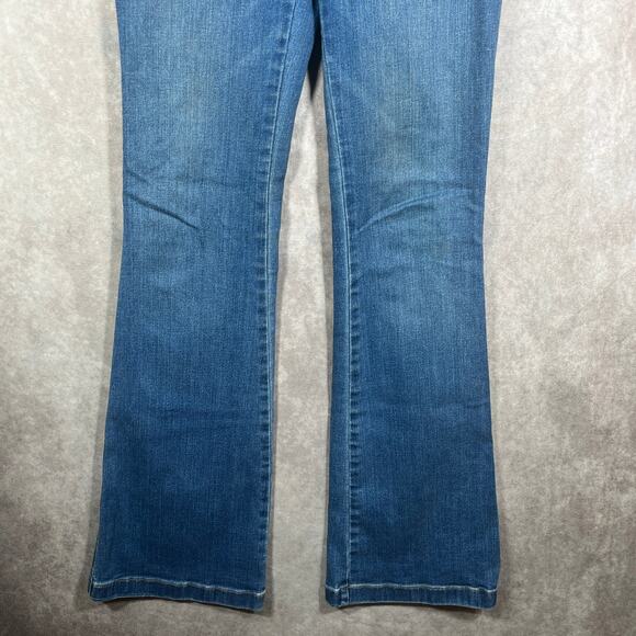 Spanx Bootcut Jegging Jeans Womens Small Blue Medium Wash Denim Pull On Stretch - Picture 3 of 12